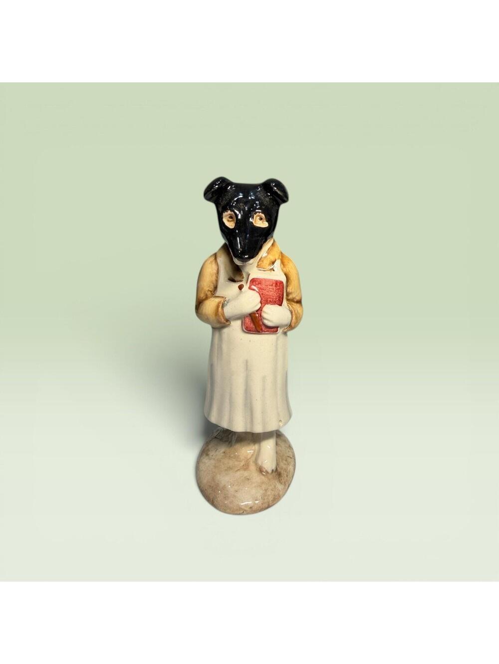 Beswick BEATRIX POTTER Pickles Black & White Dog Figurine rare England 87